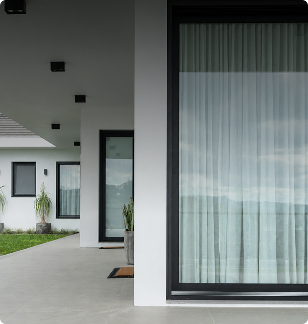 Room with Windowz by Ozone sliding doors and a view